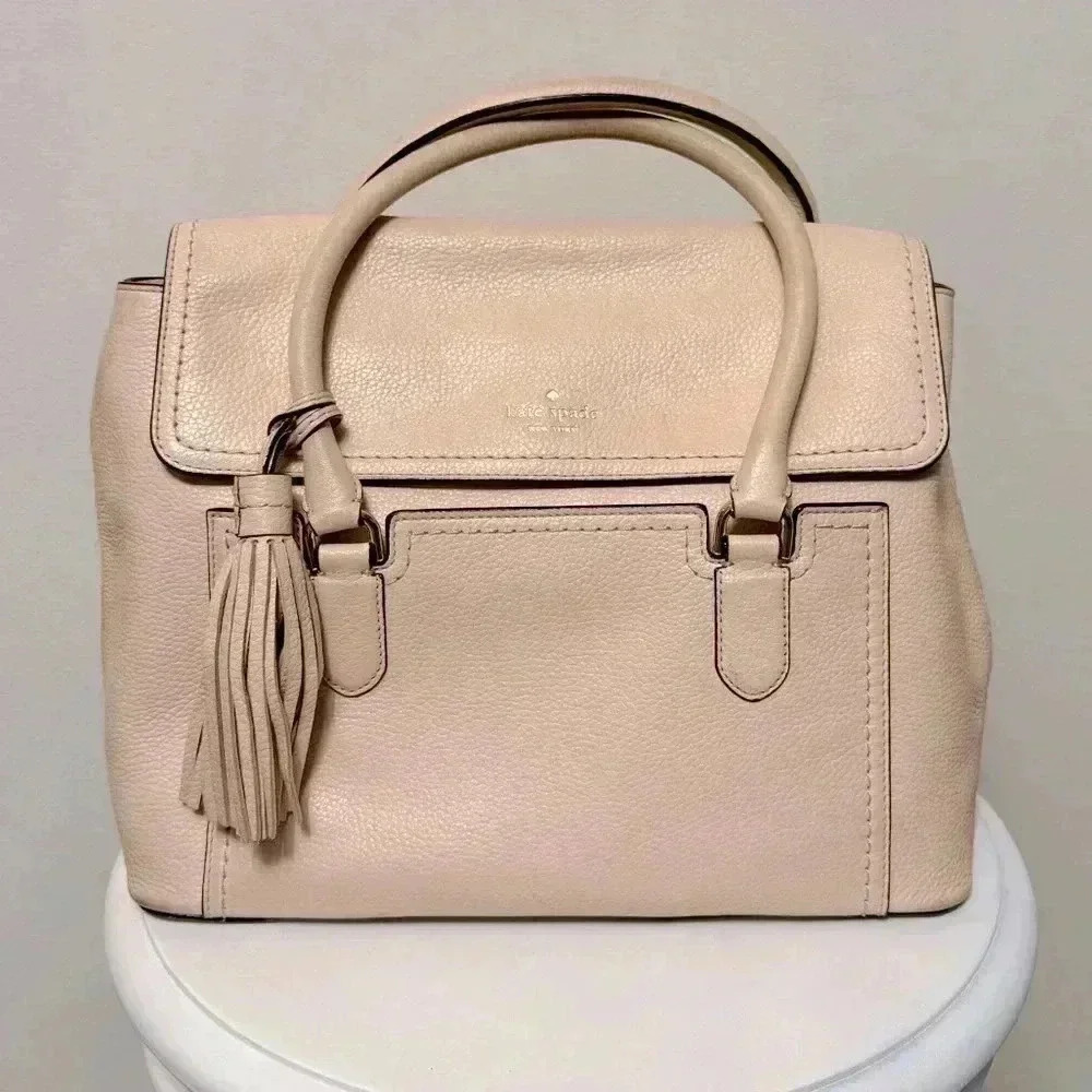 Kate Spade New York McCall Street Nicole Soft Leather Handbag - Blush Pink